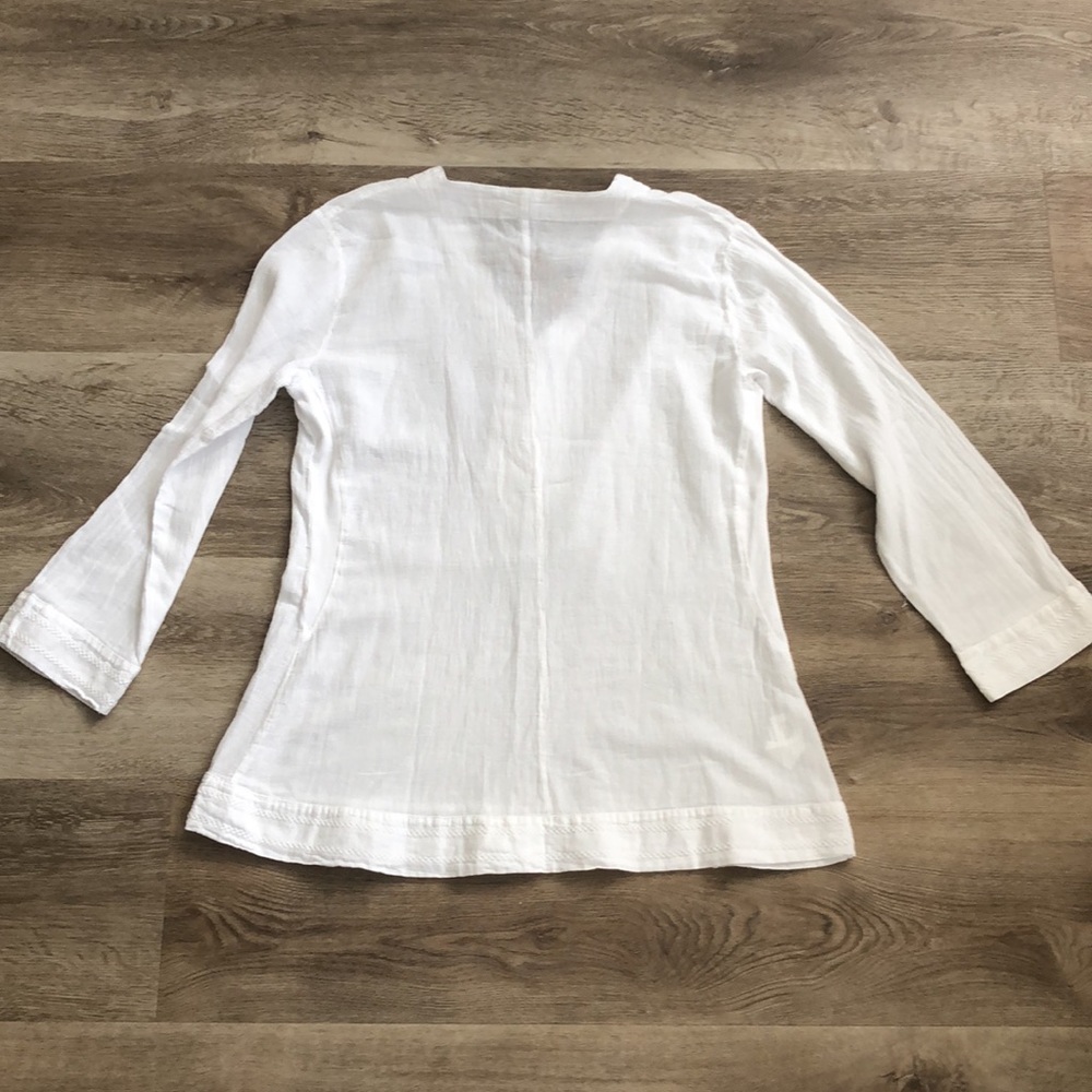 New with tags Blanco made in Peru 100% cotton white tunic - Picture 12 of 17